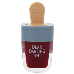 Увлажняющий гелевый тинт для губ Etude House Dear Darling Water Gel Tint Ice Cream PK004 Red Bean Red 4.5 г (8809667985260) ТОП в Ивано-Франковске