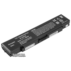 Акумулятор PowerPlant Sony Vaio PCG-6C1N Black (11.1V/5200mAh/6Cells) (NB00000138) рейтинг