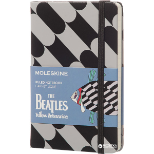 хорошая модель Записная книга Moleskine Beatles 9 х 14 см 192 страницы в линейку Fish (8055002851565)