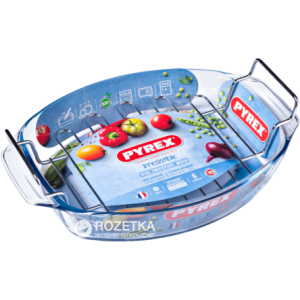 купити Форма овальна для запікання Pyrex Irresistible із ґратами 39х27х9 см 4 л (412U000)