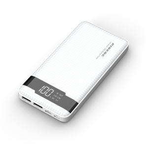 Зовнішній акумулятор Power Bank Pineng PN-961 10000 mAh 3 Input & 2 Output Quick Charge 3.0 White