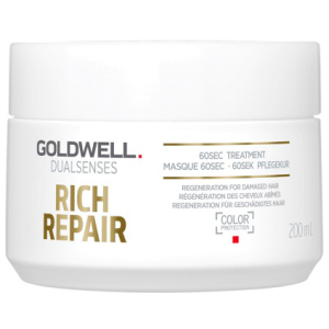 Маска Goldwell Dualsenses Rich Repair 60 секунд для відновлення сухого та пошкодженого волосся 200 мл (4021609061397) (206139) надійний