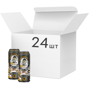 Упаковка пива Onkel Weber Bayerisch Schwarzbier темне фільтроване 4.9% 0.5 х 24 шт (4016762007030) в Івано-Франківську