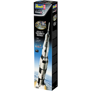 хороша модель Збірна модель Revell Ракета-носій Сатурн 5 місії Аполлон 11. До 50-річчя висадки на Місяць. Масштаб 1:96 (RVL-03704) (4009803895260)