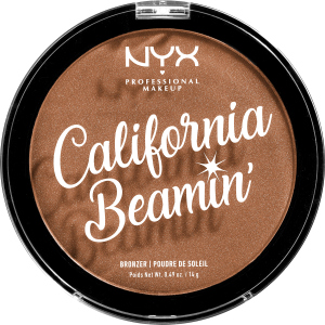 хороша модель Пудра-бронзер для обличчя та тіла NYX Professional Makeup California Beamin Face & Body Bronzer 03 Sunset Vibes 14 г (800897188115)