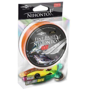 Шнур Mikado Nihonto Fine Braid 150 м 0.45 мм 37.40 кг Orange (Z19O-045) краща модель в Івано-Франківську