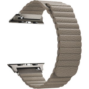 Ремінець Promate Lavish-42 для Apple Watch 42-44 мм 1/2/3/4/5/6/SE Beige (lavish-42.beige) краща модель в Івано-Франківську