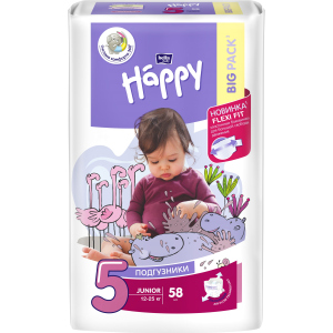 Підгузки дитячі Bella Baby Happy Junior 12-25 кг 58 шт (5900516601133) ТОП в Івано-Франківську