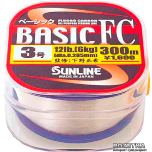 Леска Sunline Basic FC 300 м #3/0.285 мм 6 кг (16580098) рейтинг