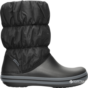 Дутики Crocs Jibbitz Winter Puff Boot 14614-070-W7 37-38 23.8 см Черные (883503941137) лучшая модель в Ивано-Франковске