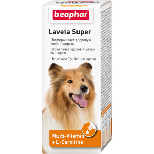 Рідкі вітаміни Beaphar Laveta Super for dogs для вовни собак 50 мл (12554) (8711231125548) в Івано-Франківську