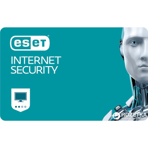 Антивірус ESET Internet Security (2 ПК) ліцензія на 1 рік Базова (електронний ключ у конверті) в Івано-Франківську