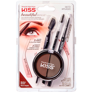 Набор для моделирования бровей Kiss Beautiful Brow Kit (731509567311) лучшая модель в Ивано-Франковске