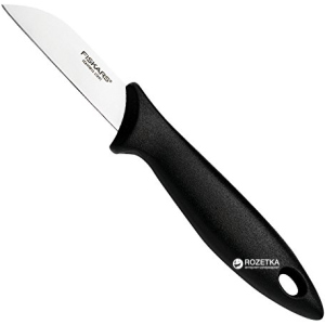 Кухонний ніж Fiskars Essential для чищення овочів 7 см Black (1023780) ТОП в Івано-Франківську