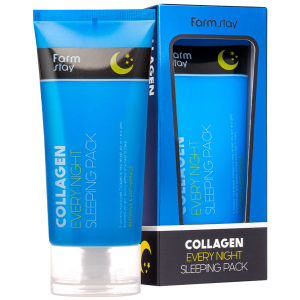 Ночная маска для лица FarmStay Collagen Every Night Sleeping Pack с коллагеном 120 мл (8809639172452) ТОП в Ивано-Франковске