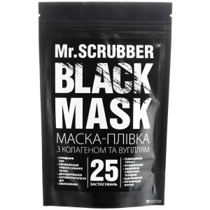 Чорна маска для обличчя Mr.Scrubber Black Mask для всіх типів шкіри 40 г (4820200230160) краща модель в Івано-Франківську