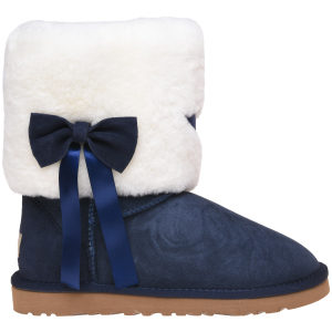 Уггі UGG Classic Short Fur Bow 117014 39 Navy краща модель в Івано-Франківську