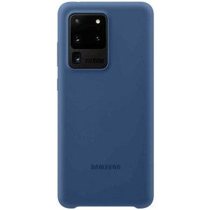 Панель Samsung Silicone Cover Samsung Galaxy S20 Ultra Navy Blue (EF-PG988TNEGRU) ТОП в Івано-Франківську