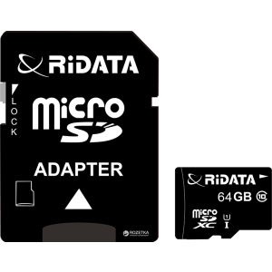 RiDATA microSDXC 64GB Class 10 UHS-I + SD адаптер (FF964426) краща модель в Івано-Франківську