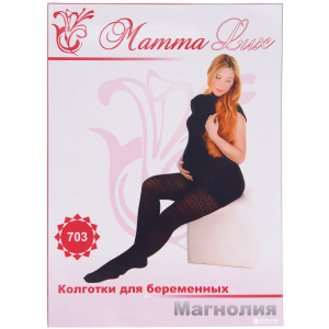 Колготки для беременных Mamma Lux 703 320 Den 4 р Черные (ROZ6205018729) ТОП в Ивано-Франковске