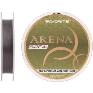 Шнур Favorite Arena PE 4x 150 м # 0.2/0.076 мм 2.1 кг Сріблястий (16931089) краща модель в Івано-Франківську