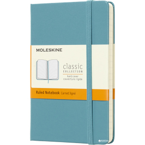 Нотатник Moleskine Classic 9 х 14 см 192 сторінки в лінійку Океанський синій (8058341715246) в Івано-Франківську