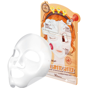 Трехступенчатая осветляющая и увлажняющая маска Elizavecca Aqua White Water Illuminate Mask Pack 10 шт по 25 мл (8809317962641) лучшая модель в Ивано-Франковске