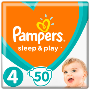 Подгузники Pampers Sleep & Play Размер 4 (Maxi) 9-14 кг, 50 шт (8001090669056) в Ивано-Франковске