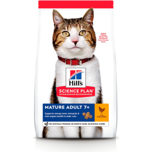 Сухий корм для літніх кішок старше 7 років Hill's Science Plan Feline Mature Adult 7+ з куркою - 3 кг в Івано-Франківську