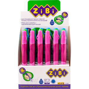 Набір кулькових ручок ZiBi Синіх для шульги 0.7 мм Корпус асорті 18 шт (ZB.2001-01) краща модель в Івано-Франківську