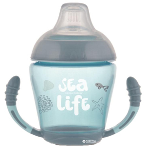 Кружка Canpol babies непроливайка с мягким силиконовым носиком Sea Life серая 230 мл (56/501_grey) в Ивано-Франковске