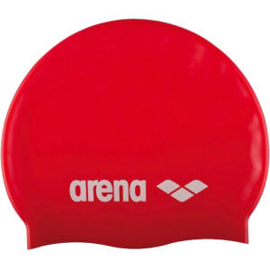 Шапочка для плавання Arena Classic Silicone 91662-044 Red-white (3468335686042) краща модель в Івано-Франківську