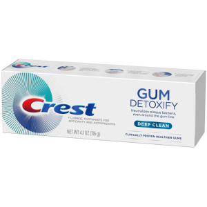 Очищувальна зубна паста Crest Gum Detoxify Deep Clean 116 г (37000754213) краща модель в Івано-Франківську