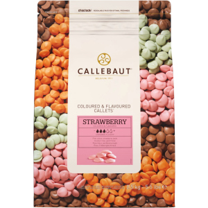 Бельгийский шоколад Callebaut Strawberry Callets в виде каллет со вкусом клубники 2.5 кг (5410522516531) в Ивано-Франковске