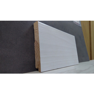 Плінтус дерев'яний шпонований Kluchuk White Plinth Модерн 120х19х2200 Білий KLW07 в Івано-Франківську