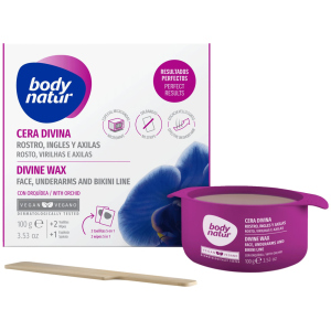 Віск професійний для обличчя області бікіні та пахв Body Natur Divine Wax 100 г + 2 серветки (8414719407258) в Івано-Франківську