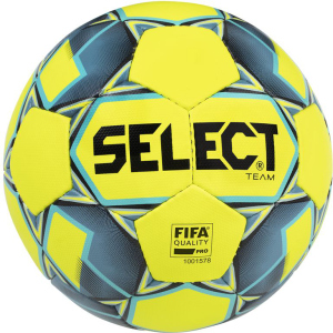 М'яч футбольний Select Team Fifa Approved New (016) №5 Yellow-Blue (5703543200993) ТОП в Івано-Франківську