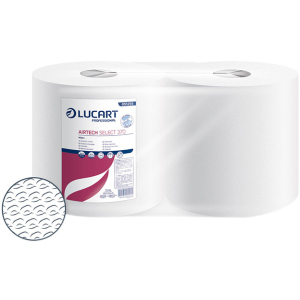 Бумажные полотенца Lucart Airtech Select 370 1 слой 370 отрывов 2 рулона (851255) ТОП в Ивано-Франковске