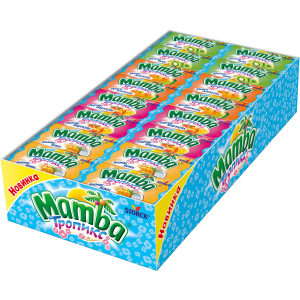 Упаковка жевательных конфет Mamba Тропикс 48 шт х 26.5 г (4014400111552) лучшая модель в Ивано-Франковске