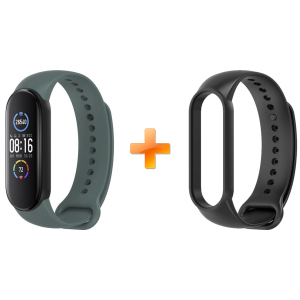 Xiaomi Mi Band 5 MiJobs Dual Color Crow Green/Black (MJ5-DSS019CGB) ТОП в Івано-Франківську