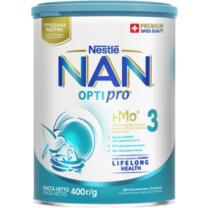 Сухая молочная смесь Nestle NAN 3 Optipro с олигосахаридом 2'FL для детей от 12 месяцев 400 г (7613032476175) в Ивано-Франковске