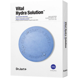 Зволожуюча маска з гіалуроновою кислотою Dr.Jart+ Dermask Water Jet Vital Hydra Solution 30 г x 5 шт (8809642712218) краща модель в Івано-Франківську