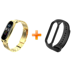 Xiaomi Mi Band 5 MiJobs Metal V-shape Gold (MJ5-VMS005G) ТОП в Івано-Франківську