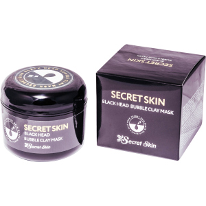 Маска для обличчя пухирцева із чорною глиною Secret Skin Black Head Bubble Clay Mask 100 г (8809540517243) в Івано-Франківську