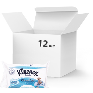 Упаковка вологого туалетного паперу Kleenex CleanCare листовий (змінний блок) 12 пачок по 42 шт (5029053019086) (5029054035351) в Івано-Франківську
