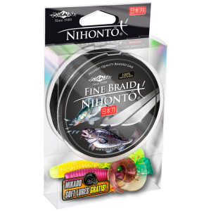 Шнур Mikado Nihonto Fine Braid 150 м 0.12 мм 8.80 кг Black (Z19B-012) надійний