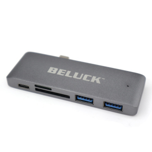 USB hub картридер 5 в 1 Beluck Type-C / USB 3.0 / SD / MicroSD BeluckHub краща модель в Івано-Франківську