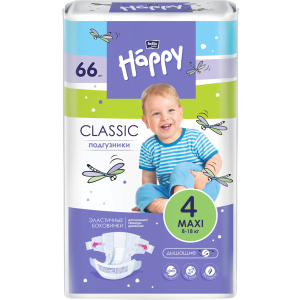 Подгузники детские Bella Baby Happy Classic Maxi 8-18 кг 66 шт (5900516603144)