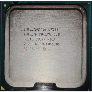 Процессор Intel Core 2 Duo E7500 2.93GHz/3M/1066 (SLGTE) s775, tray