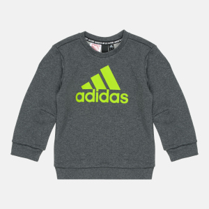 Світшот дитячий Adidas Must Haves Crew FP8935 110 см Dark Grey Heather (4062049186585) ТОП в Івано-Франківську